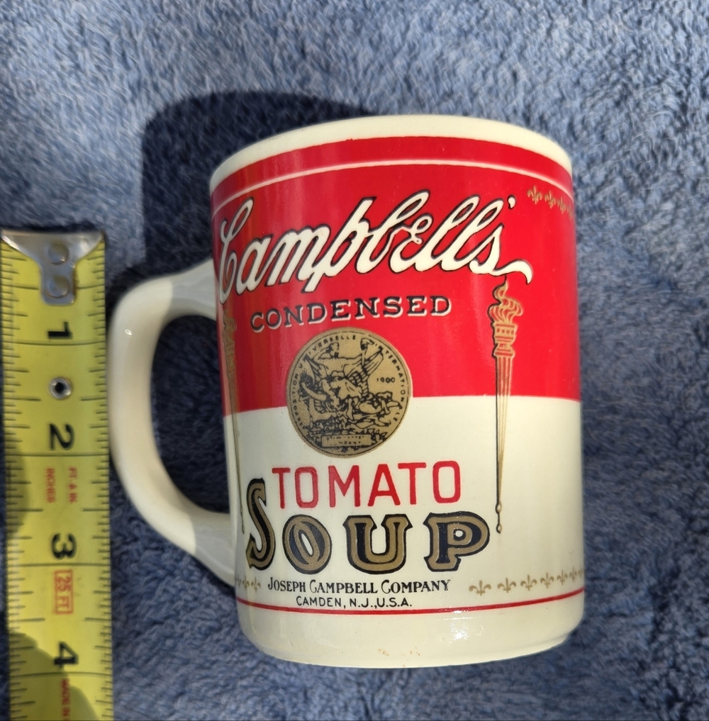 Campbell's Red Tomato Soup Ceramic Mugs - Set of 4 - Picture 10 of 12
